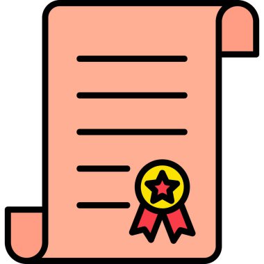 Garanti veriyorum. Web simgesi vektör illüstrasyonu