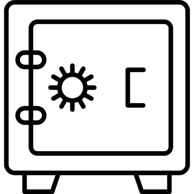 Dolap. Web simgesi basit illüstrasyon