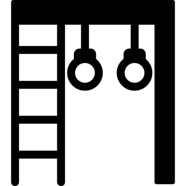 Spor salonu çubukları modern simge, vektör illüstrasyonu