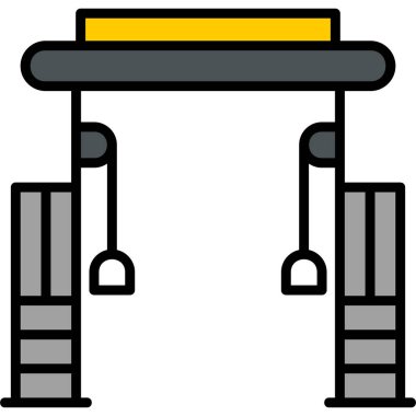 Yedek kulübesi Web simgesi basit illüstrasyon