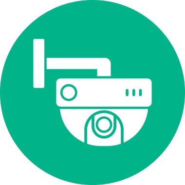 ccTV kamera simgesinin vektör illüstrasyonu