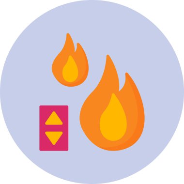 vector illustration of Temperature Control modern icon