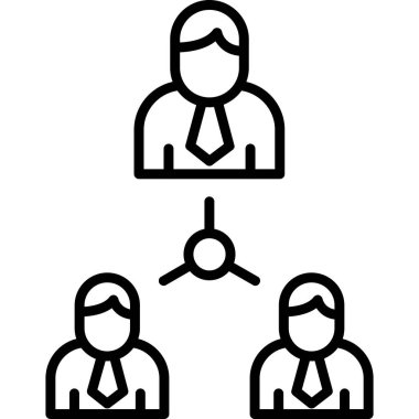 Abstract vector illustration of team work