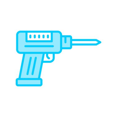 Modern Drill Machine simgesinin vektör çizimi