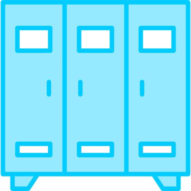 Dolap. Web simgesi basit illüstrasyon