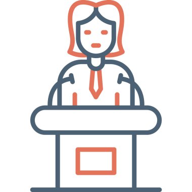 Siyaset simgesi vektör illüstrasyonu