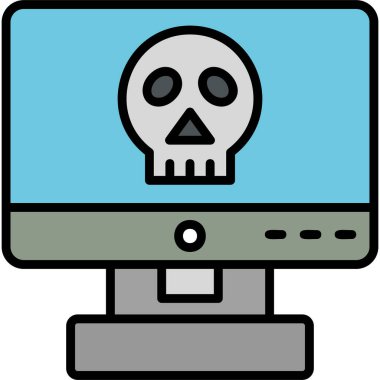 Bilgisayar. Web simgesi basit illüstrasyon 