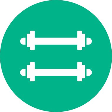 Ağırlıklı çubuklar modern simge vektör illüstrasyonu