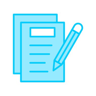 Notes Writing web icon, vector illustration