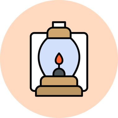 Fener modern simgesi, vektör illüstrasyonu