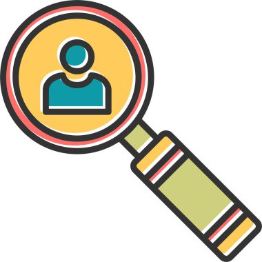 Ara. Web simgesi basit illüstrasyon