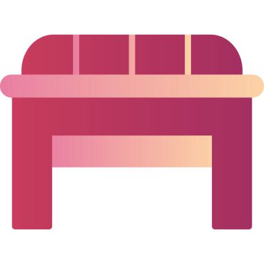 Masa. Web simgesi basit illüstrasyon