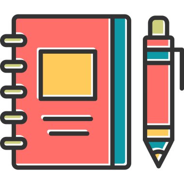 Çizim kitabı modern simge, vektör illüstrasyonu