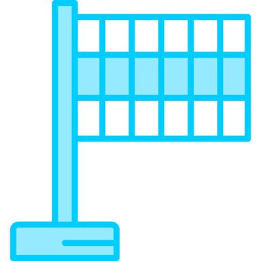 Bayrak. Web simgesi basit illüstrasyon 