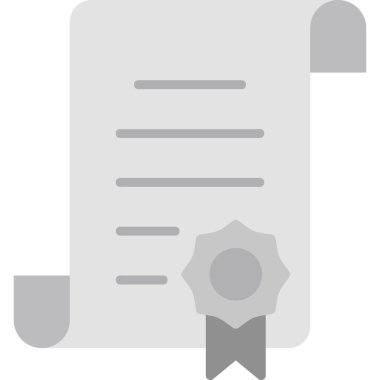 Sertifika. Web simgesi basit tasarım 