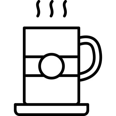 Çay. Web simgesi basit illüstrasyon 