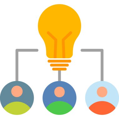 Bir fikrim var. Web simgesi basit tasarım