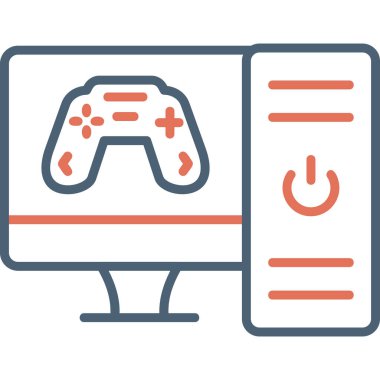 Bilgisayar. Web simgesi basit illüstrasyon 