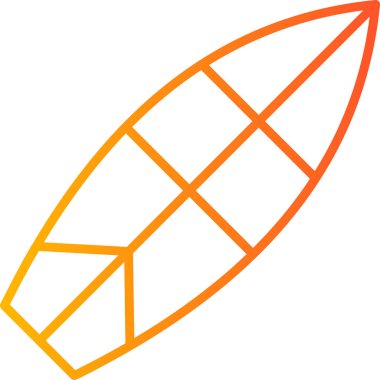 Sörf tahtası, modern simge, vektör illüstrasyonu