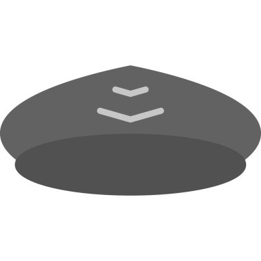 Pilot kaptan şapka illüstrasyon, havacılık mesleği simgesi 