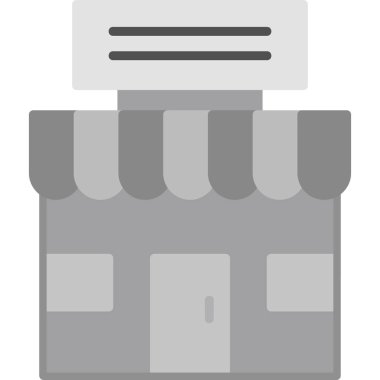 Dükkan. Web simgesi basit illüstrasyon