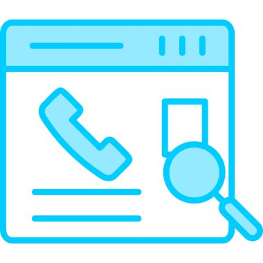 Kişi Arama web vektör simgesi