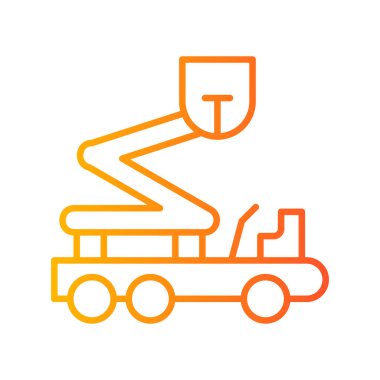 Boom Lift vektör illüstrasyon tasarımı