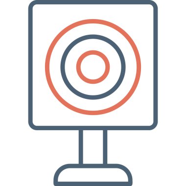 hedef simge vektör illüstrasyonu