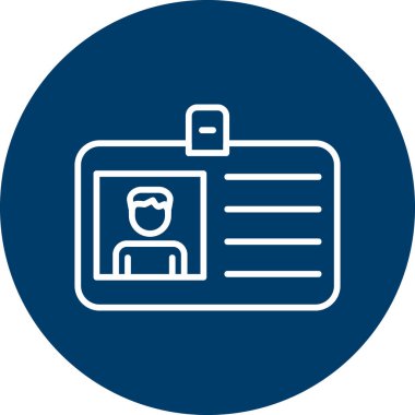 Kimlik kartı, vektör illüstrasyonu basit tasarım