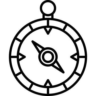 Pusula. Web simgesi basit tasarım