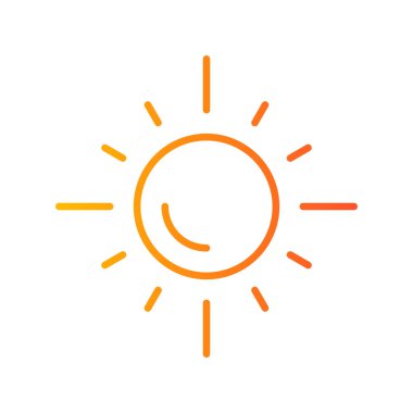 Güneş Simgesi Vektör illüstrasyonu