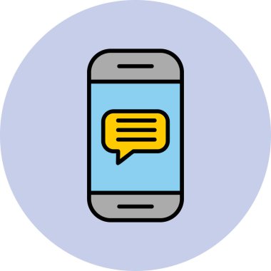 ileti ikonu vektör illüstrasyonu