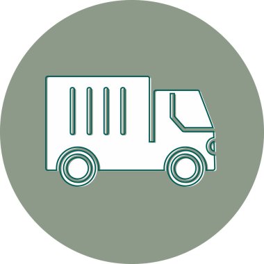 Kamyon soyut simge vektör çizimi