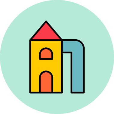 Playground modern simgesinin vektör illüstrasyonu