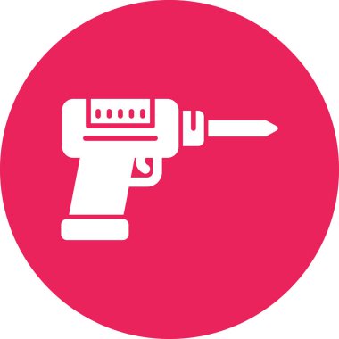 Modern Drill Machine simgesinin vektör çizimi