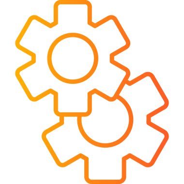 Gear modern simge, vektör illüstrasyonu