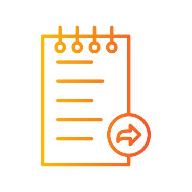 Belge simgesinin vektör illüstrasyonu