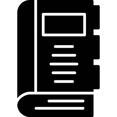 Kitap. Web simgesi basit illüstrasyon