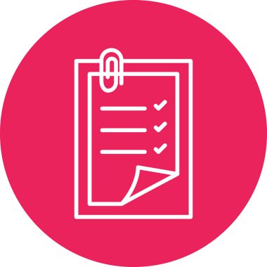 Belge simgesinin vektör illüstrasyonu