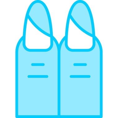 Nails web simgesi basit illüstrasyon