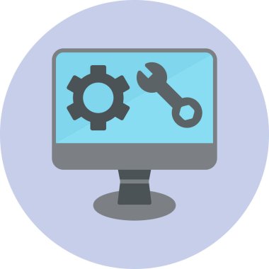 Yazılım web simgesi basit illüstrasyon