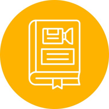 Sinema web simgesi basit illüstrasyon