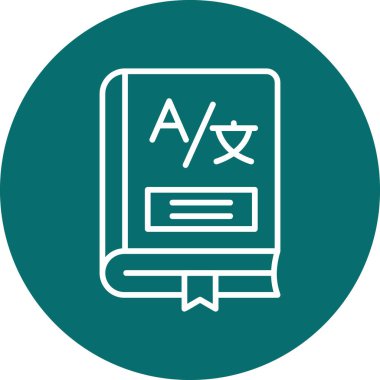 Kitap. Web simgesi basit illüstrasyon