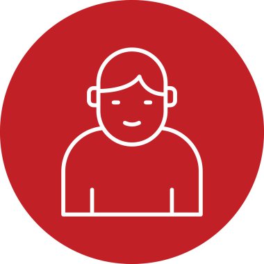 simple icon for web page, man head logo User 