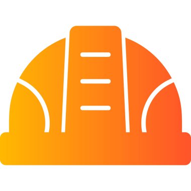 Miğfer. Web simgesi basit illüstrasyon 