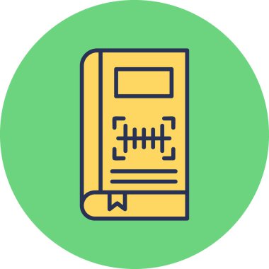 Barkod Web simgesi basit illüstrasyon