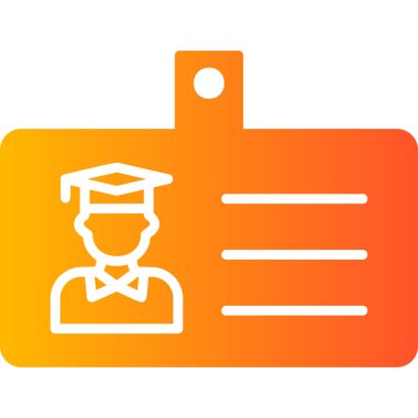 Kimlik kartı, vektör illüstrasyonu basit tasarım