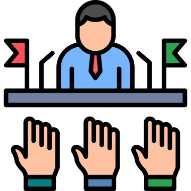 Demokrasi simgesi basit bir illüstrasyon