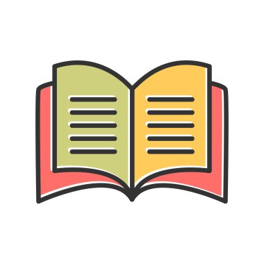 Open Book web icon, vector illustration