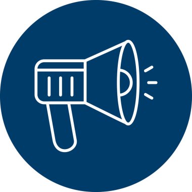 Megafon ikonu vektör illüstrasyonu